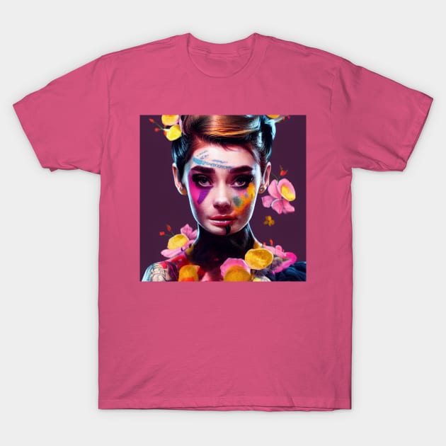 Audrey Hepburn T-Shirt by Cesar Giovani Imagery